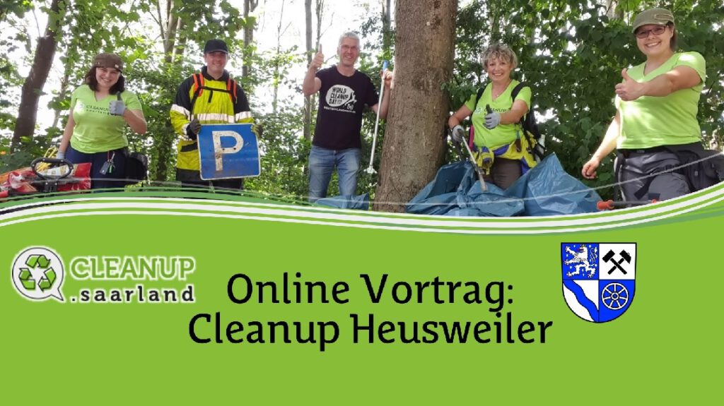 OnlineVortrag mit der Gemeinde Heusweiler CleanUp Saarland
