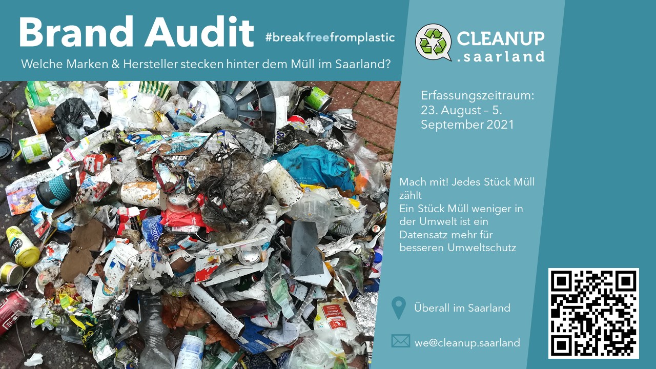 Cleanup Saarland startet Brand Audit für den Müll im Saarland