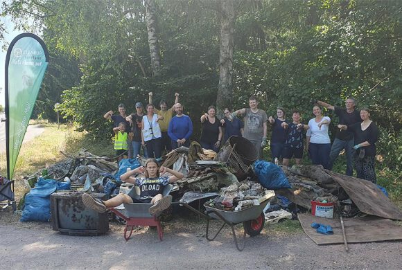 1,5 Tonnen Müll von der CleanUp Ortsgruppe „ReSi räumt auf“ geborgen