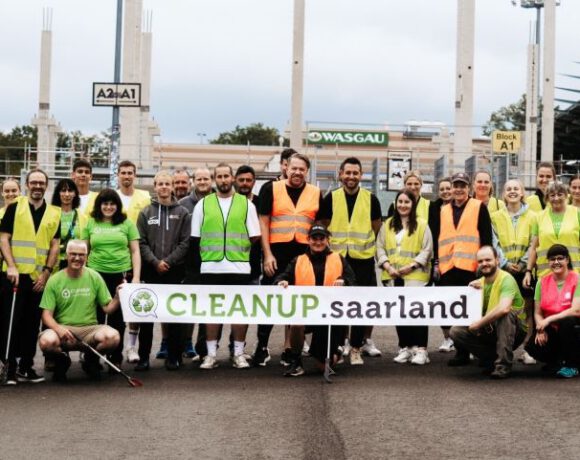 Cleanup-Aktion mit der SV Elversberg