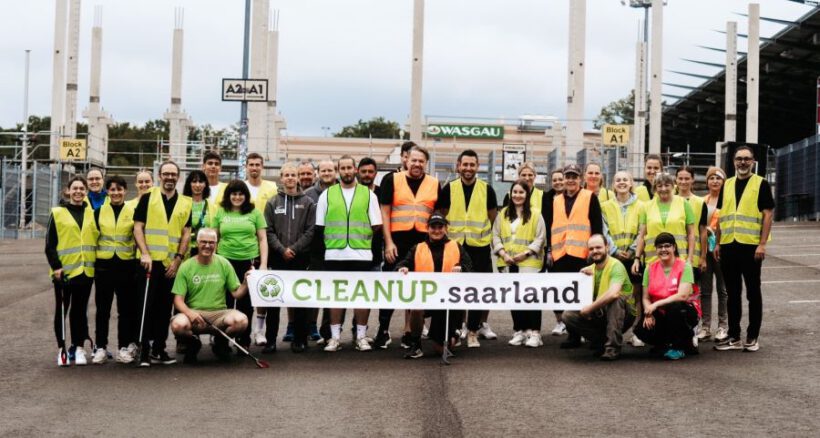 Cleanup-Aktion mit der SV Elversberg