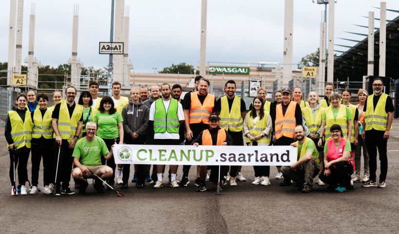 Cleanup-Aktion mit der SV Elversberg