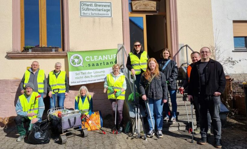 Erstes erfolgreiches Cleanup von „Schiffweiler macht Klarschiff“