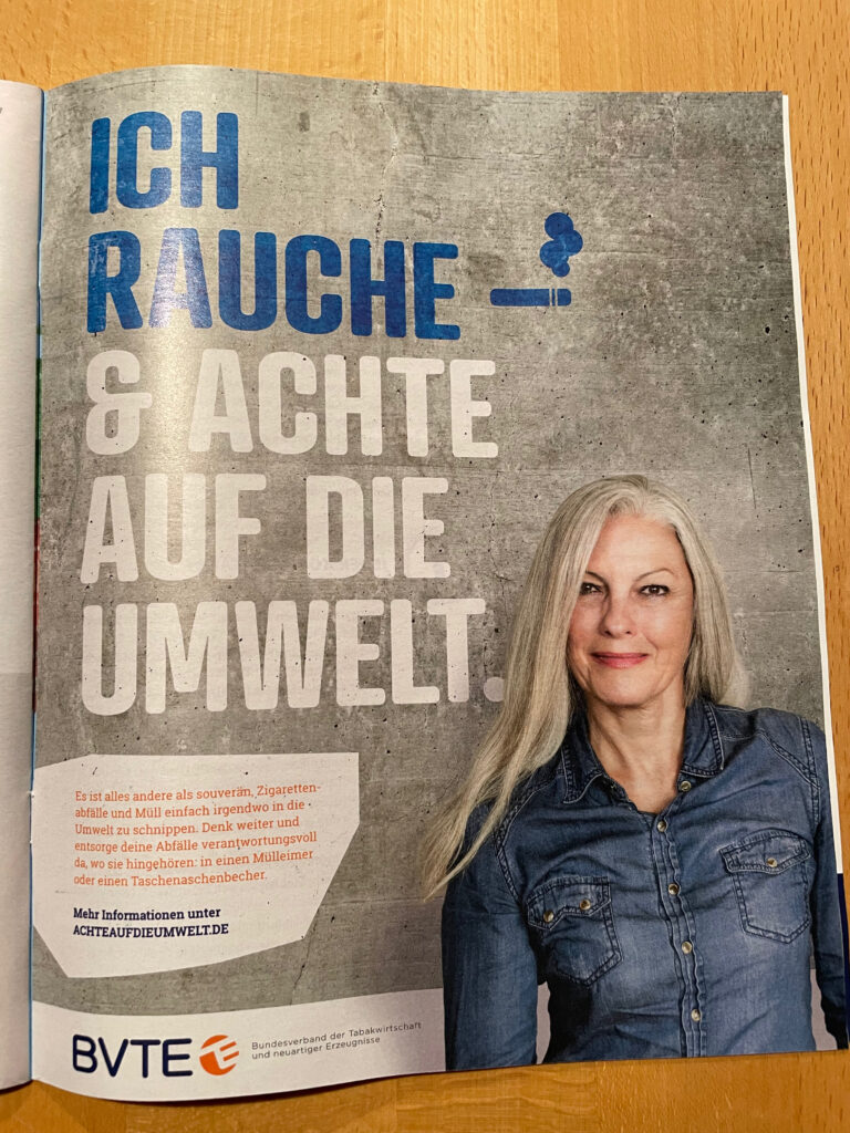 Besonders dreist ist die Parteienfinanzierung in Form einer Werbeanzeige, die gleichzeitig noch Greenwashing ist. Diese Anzeige wurde im Mitgliedermagazin der CDU vom Lobbyverband BVTE aufgegeben.