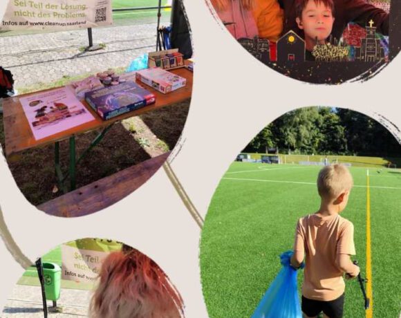 Mülltrennung und Umweltschutz auf dem Sommerfest der Kita