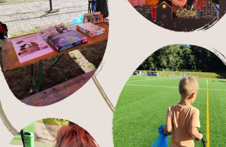 Mülltrennung und Umweltschutz auf dem Sommerfest der Kita