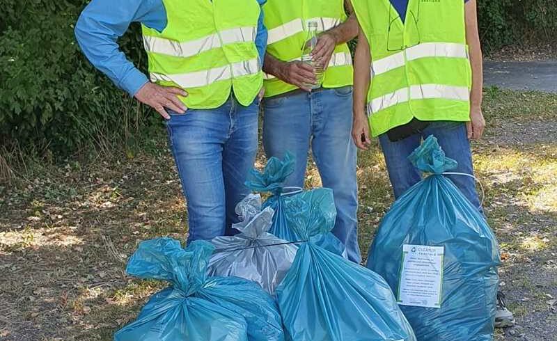 Gemeinsames Cleanup von Cleanup Merchweiler und der BUND-Ortsgruppe