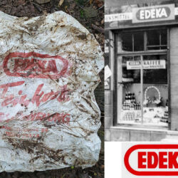 gefunden am 14. Juni 2020 in Kleinblittersdorf in der Nähe des Fritz-Jone-Stadions
das Logo wurde für Edeka Großhandel Saarbrücken ab 1958 verwendet