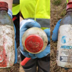 gefunden am 15. Juli 2020 an der L121 in Fürth
Flasche anlässlich der Fußball-WM 1986 in Mexico