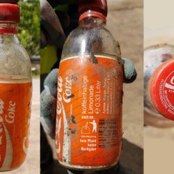 gefunden am 24. Mai 2020 am Rombachaufstieg
Flasche aus dem Jahr 1989