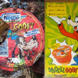 gefunden am 3. Oktober 2020 an der Waldmohrer Straße (Lautenbach)
Nestle Wackel-Goofy Götterspeise
um 1992