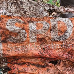 gefunden am 18. Oktober 2020 im Stennweiler Wald
die SPD führte das Logo mit dem Zusatz "Sozialdemokraten" zwischen 1969 und 1982