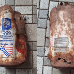 gefunden am 7. März 2021 in der Mühlenstraße in Schiffweiler
Coca Cola-Dose
Olympia Lillehammer 1994 und World Cup USA 1994