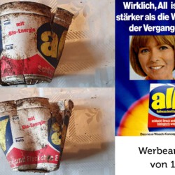 gefunden am 18. April 2021 in Heinitz
Messbecher von All
Ende 1960er Jahre