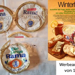 gefunden am 18. April 2021 in Heinitz
Deckel von Frühstücks-RAMA und Die junge Rama aus den 1970er Jahren
