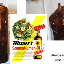 gefunden am 18. April 2021 in Heinitz
Ölflasche mit eingeprägtem Schriftzug Lichtschutzflasche aus den 1970er Jahren